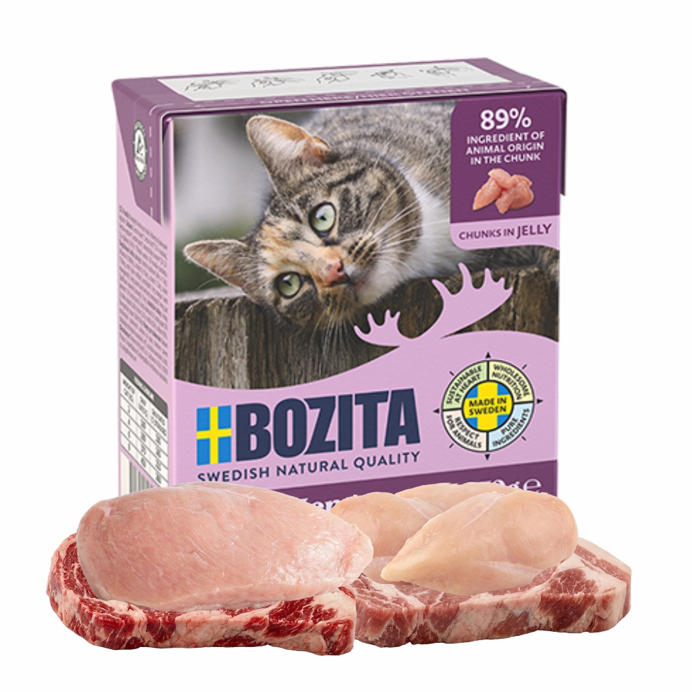 BOZITA dla kot kawałki w galarecie z indykiem 370g